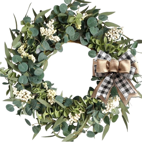 Other - Elegant Green and Eucalyptus Everyday Wreath